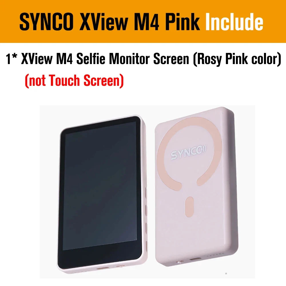 SYNCO XView M4 / M4 AI / M4 Touch Screen Selfie Monitor Screen Vlogging Monitor for iPhone Android Live Streaming TikTok Vlog by FLIPSTYLEZLLC