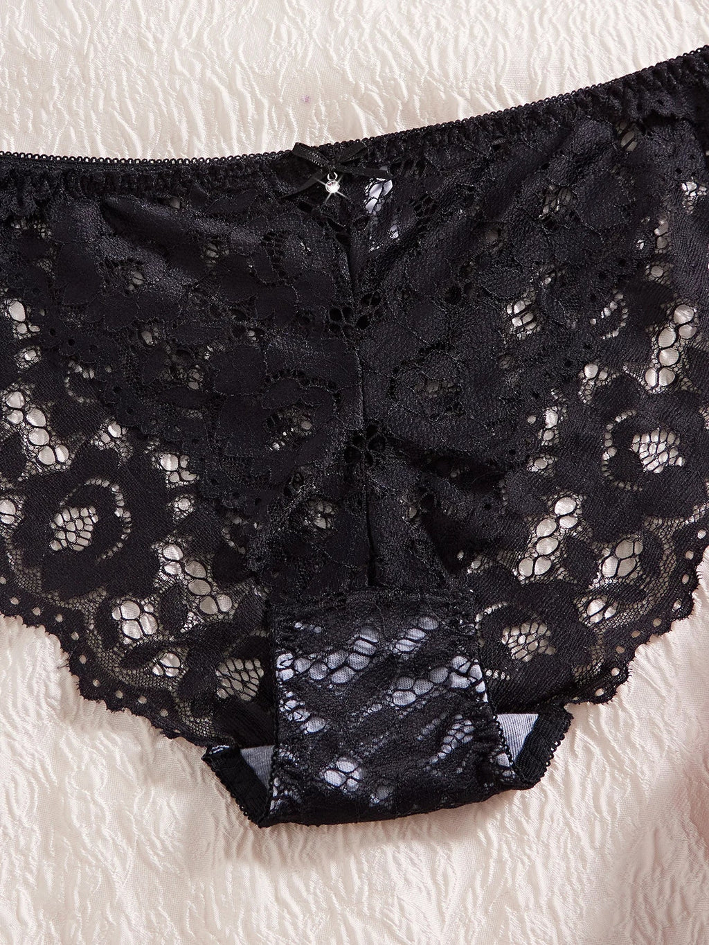Single of Women's Underwear Set Sexy Lace Patchwork with Push Up Bra Romantic Sheer Women's Panties by Ladyez