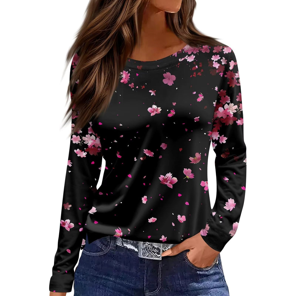 Vintage Floral Mesh Blouse – 9 Styles, S–XXXL by FitiqueFit