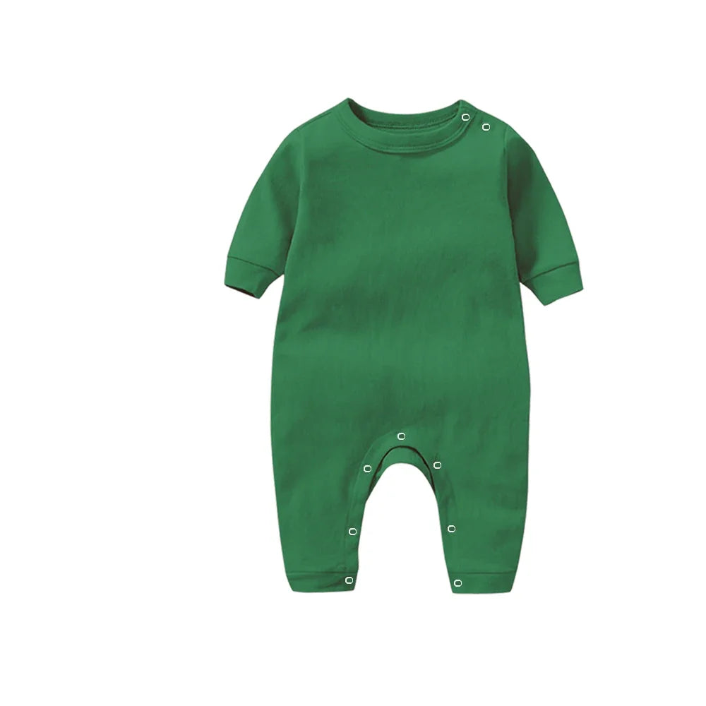 100% Cotton Baby Girl Jumpsuit Boy Rompers Solid Grows One-Pieces Newborn Sleepsuits Roupa De Bebe Jumpers Spring Autumn White by FLIPSTYLEZLLC
