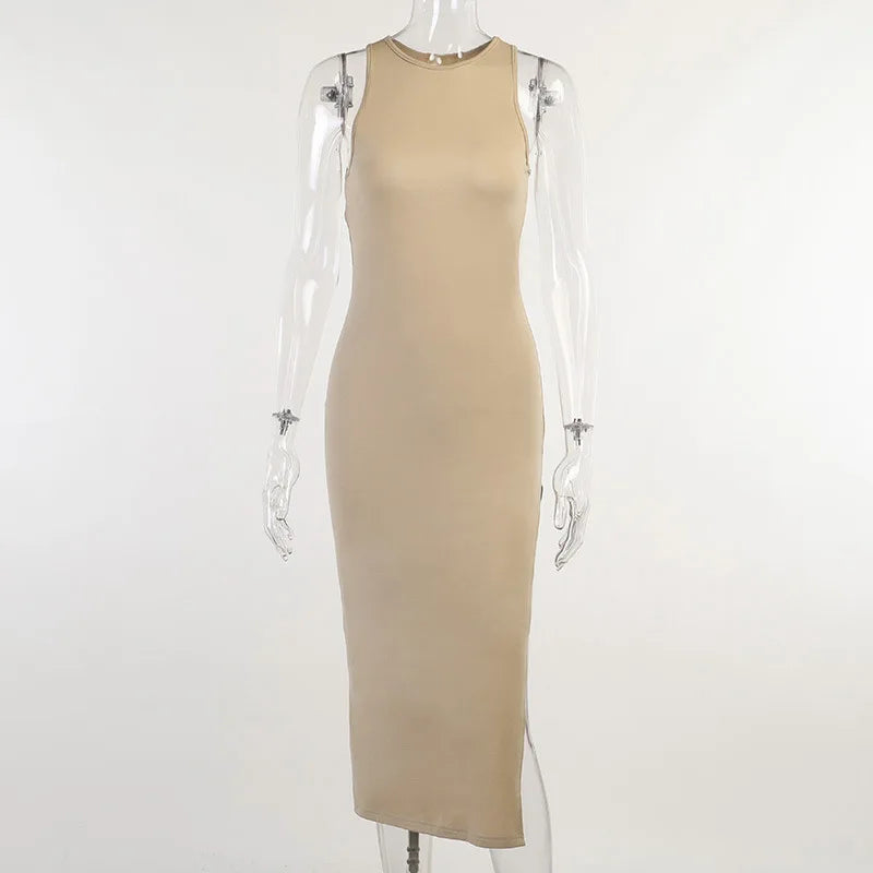 Y2K solid Sexy slit Club Party Night Wrap Bodycon Dress by nowadaysfashion