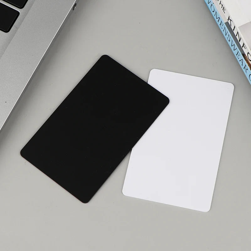 NFC215 Black White Cards Rewritable NFC NT-AG215 PVC Cards Blank Easy Convenient Programmable NFC Business Card by FLIPSTYLEZLLC