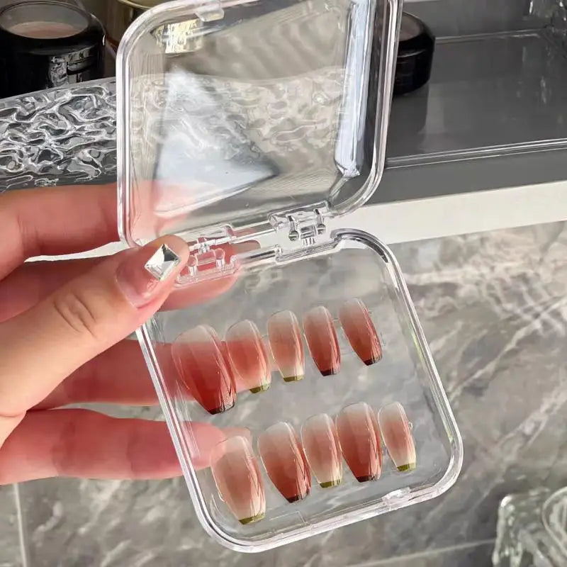 Hot！10/20PCS Press-On Nail Storage Acrylic Boxes Transparent Clear Nail Boxes Jewelry Storage Tool Accessories by FLIPSTYLEZLLC