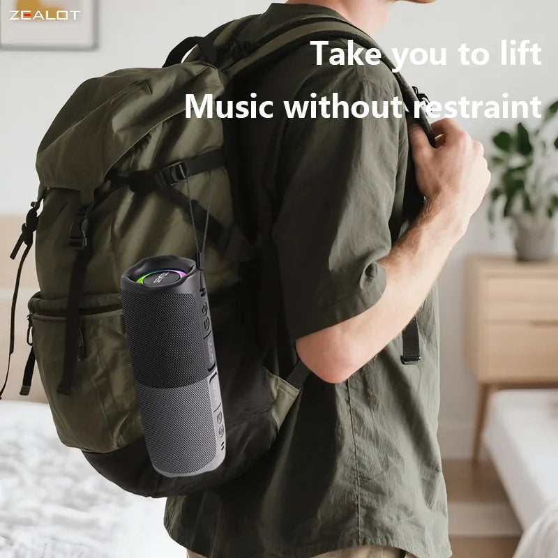 ZEALOT-M5 Magnetic Bluetooth Speaker, 2-in-1 Portable Mini Speaker with Power Bank, Macaron Colors, Dual Channel by FLIPSTYLEZLLC