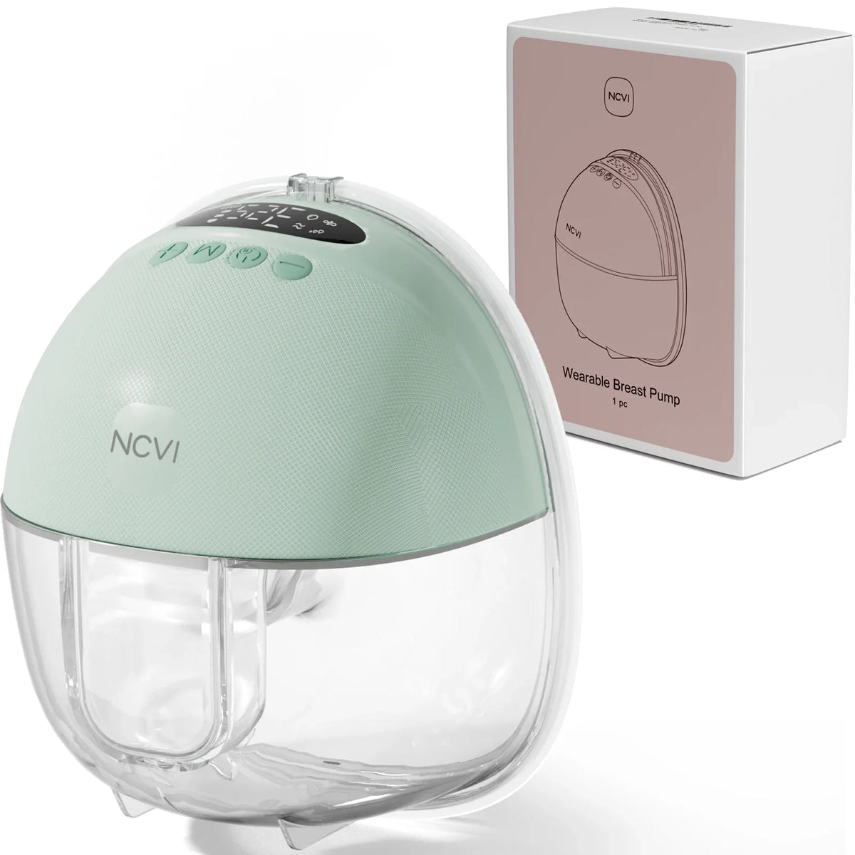 NCVI Electric Breast Pump,Hands-Free for Breastfeeding Pump, Ultra-Quiet Portable Wireless Pump, 3 Flange Sizes(19/21/24mm) by FLIPSTYLEZLLC