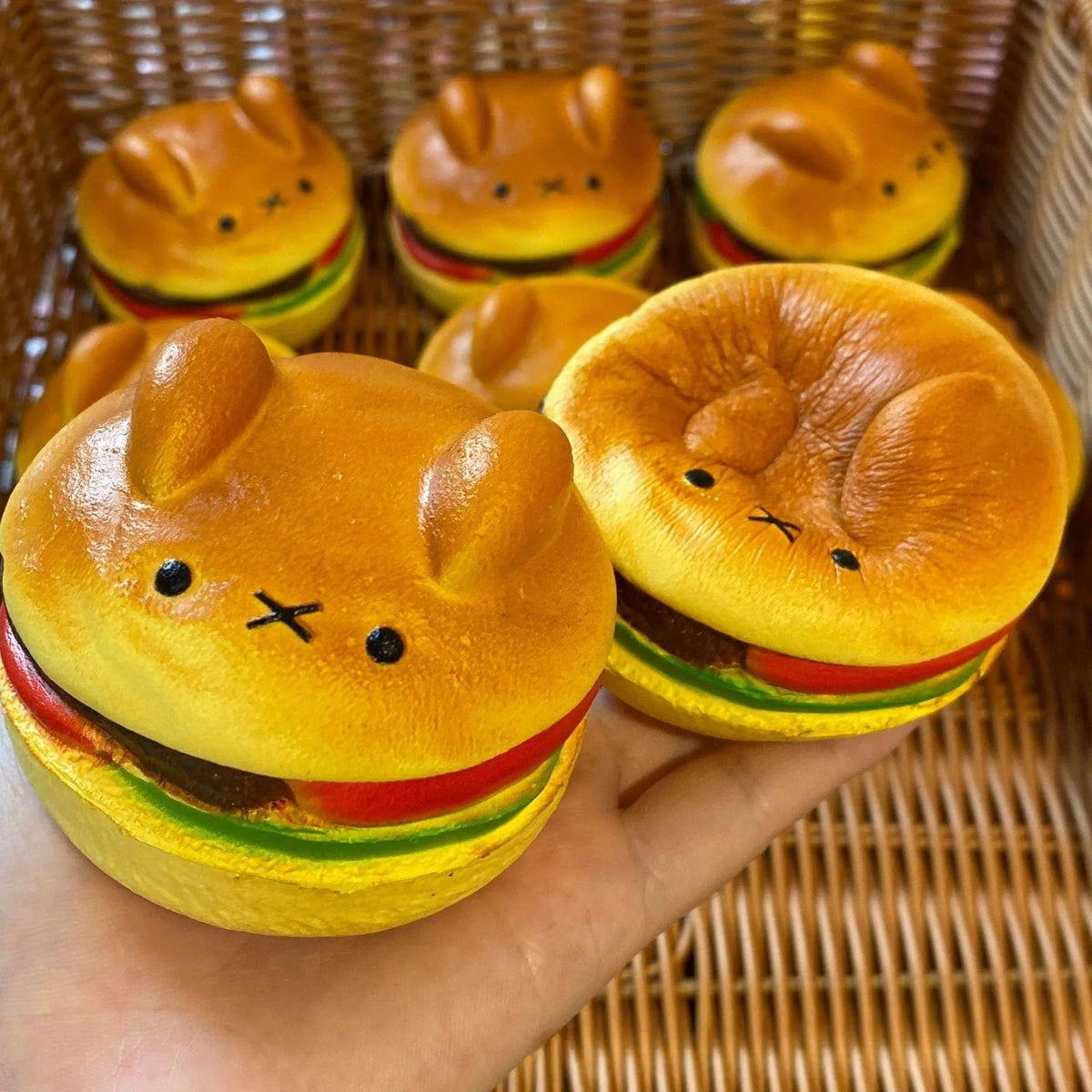 Hamburger Bear Squish Toy by Kore Kawaii