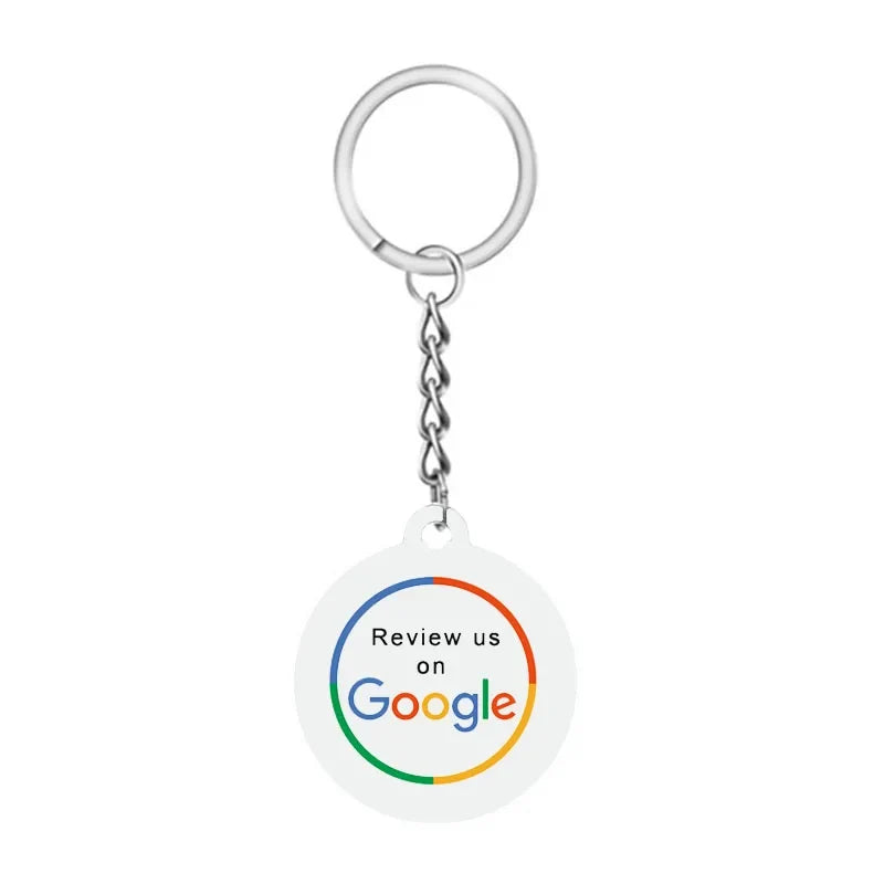 Google Review NFC Epoxy Tag NFC Key Tag Proximity 13.56MHz RFID Keychain for Increase Google Reviews by FLIPSTYLEZLLC