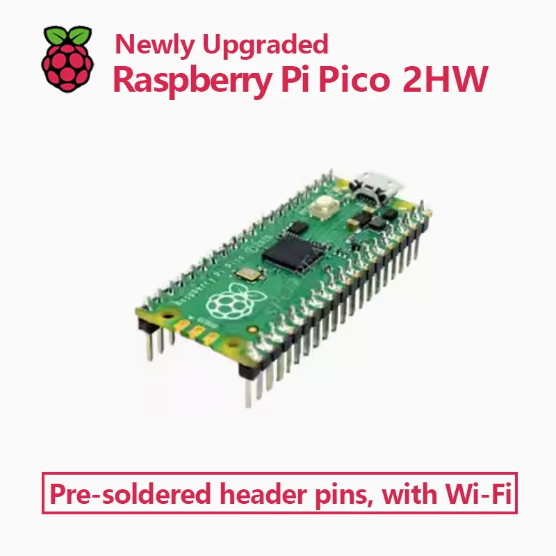 Original Raspberry Pi Pico/2, Pico with Wireless WiFi Development Board, Pico or Pico H with Pin Header, Support MicroPython/C++ by FLIPSTYLEZLLC