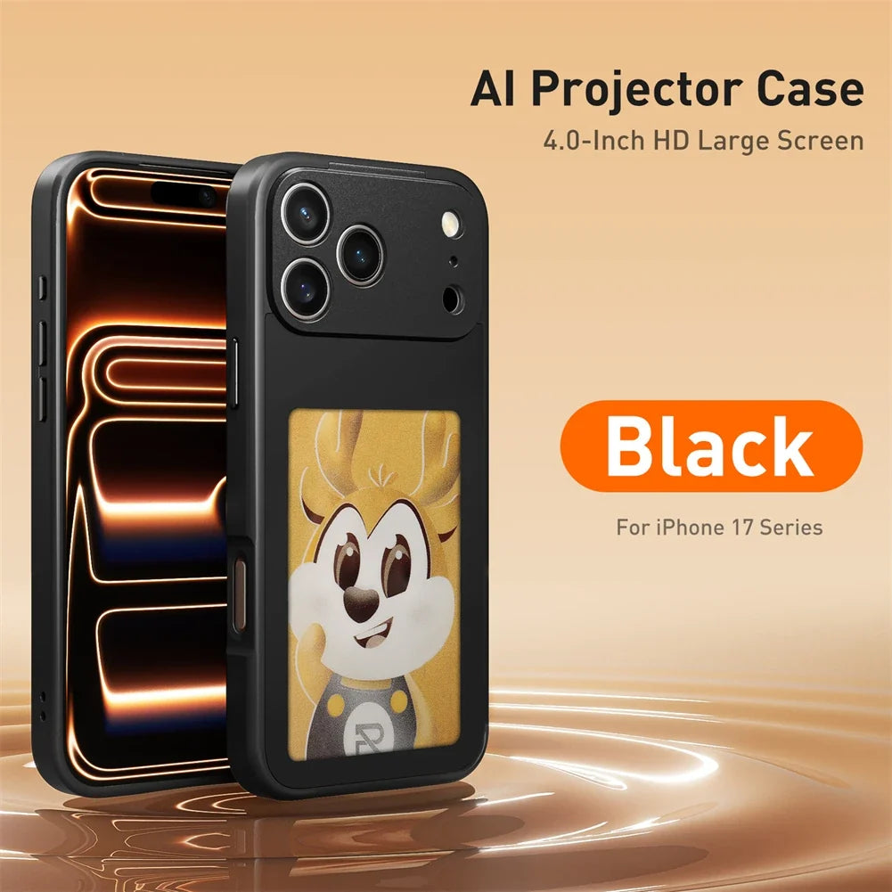NFC Function AI Phone Cases For iPhone 17 Pro Max ink Screen DIY Luxury E ink Screen Display Customized Phone Case by FLIPSTYLEZLLC