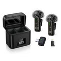 Wireless Lavalier Microphone, AI Noise‑Reduction Lapel Mic With Charging Case, Plug‑and‑Play for iPhone Android Vlog Live Stream by FLIPSTYLEZLLC