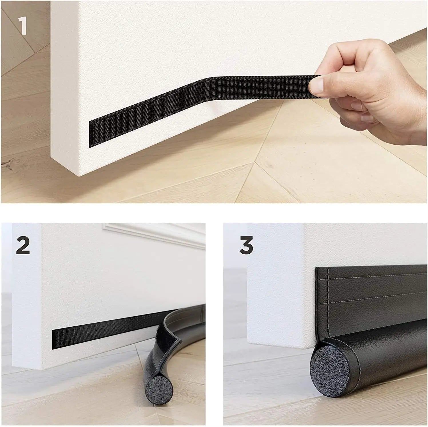 Adjustable Door Bottom Draft Stopper Weather Stripping Door Sweep by AliExpress