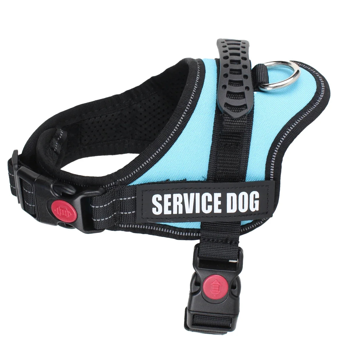 Accept Customise Patches Pet Dog Harness No Pull Reflective Saddle Adjustable Dog Walking For Small Medium And Large Dogs Vest by FLIPSTYLEZLLC