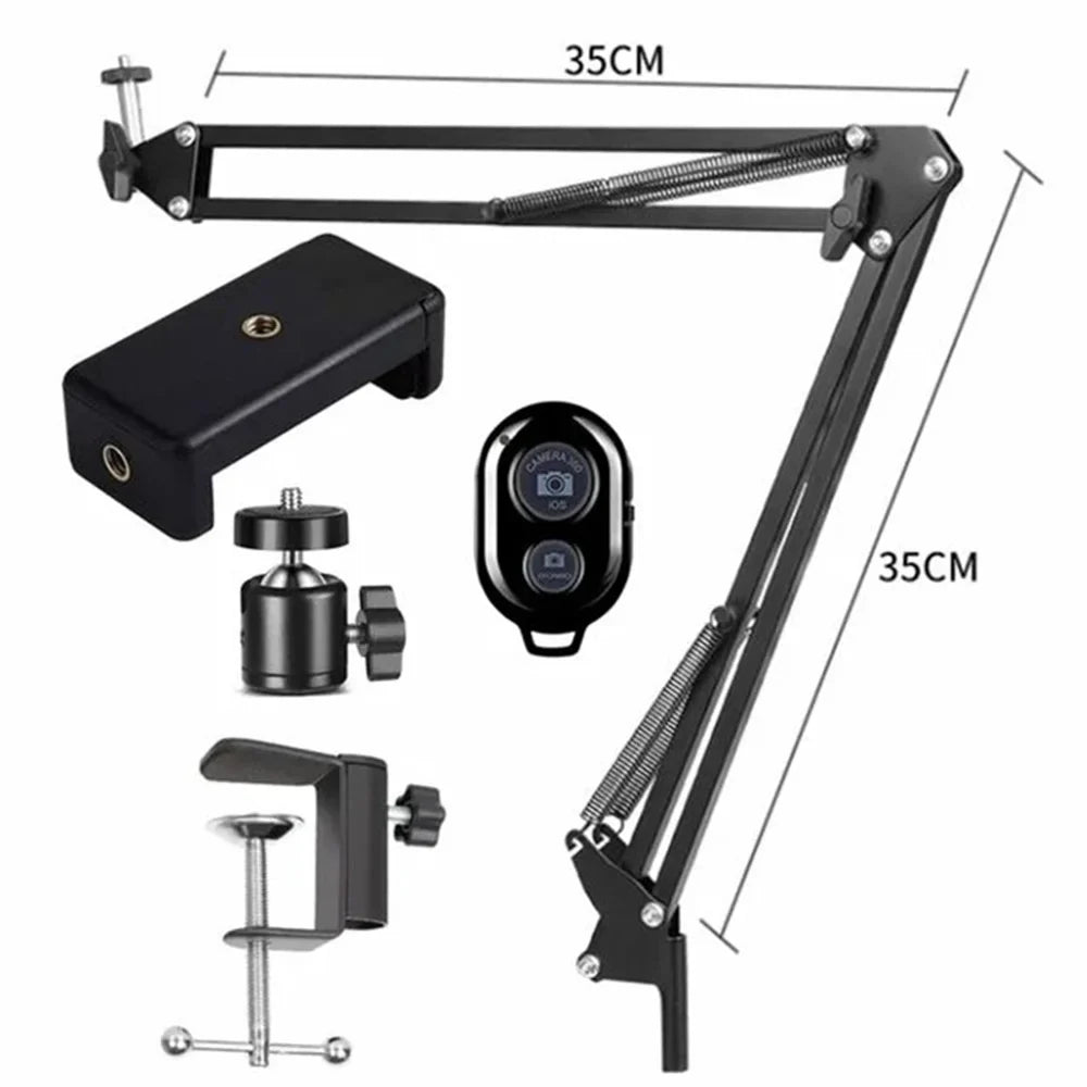 2025 NEW Flexible Arm Tripod For Phone Stand Table Folded Anchor 360° Rotation Online Desktop Laptop Video Live Shot Photography by Noventix