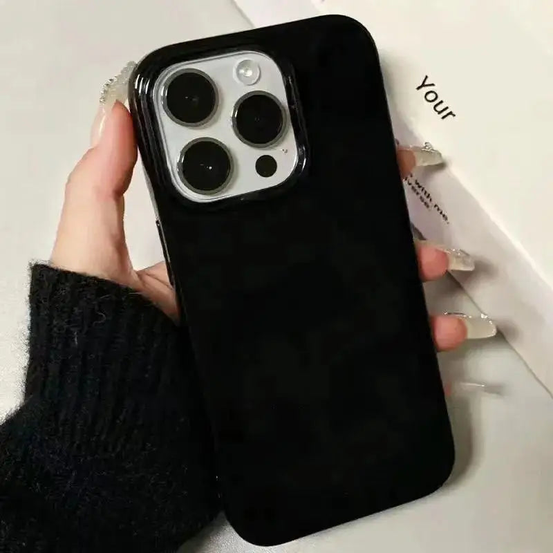 Black Blue Rotating Thread Art Niche Creative Cute Phone Case For iPhone 17 16 15 14 13 12 11 Pro XS Max XR 7 8 Plus MINI Cover by FLIPSTYLEZLLC