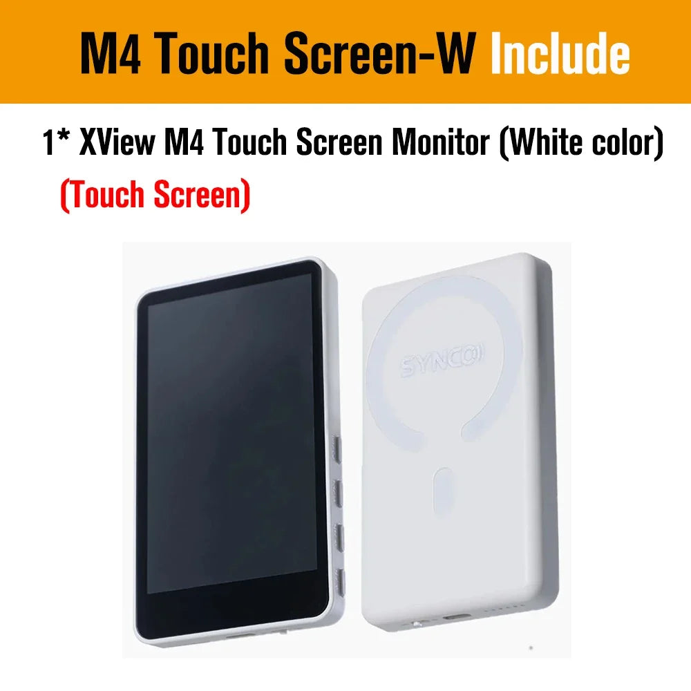 SYNCO XView M4 / M4 AI / M4 Touch Screen Selfie Monitor Screen Vlogging Monitor for iPhone Android Live Streaming TikTok Vlog by FLIPSTYLEZLLC