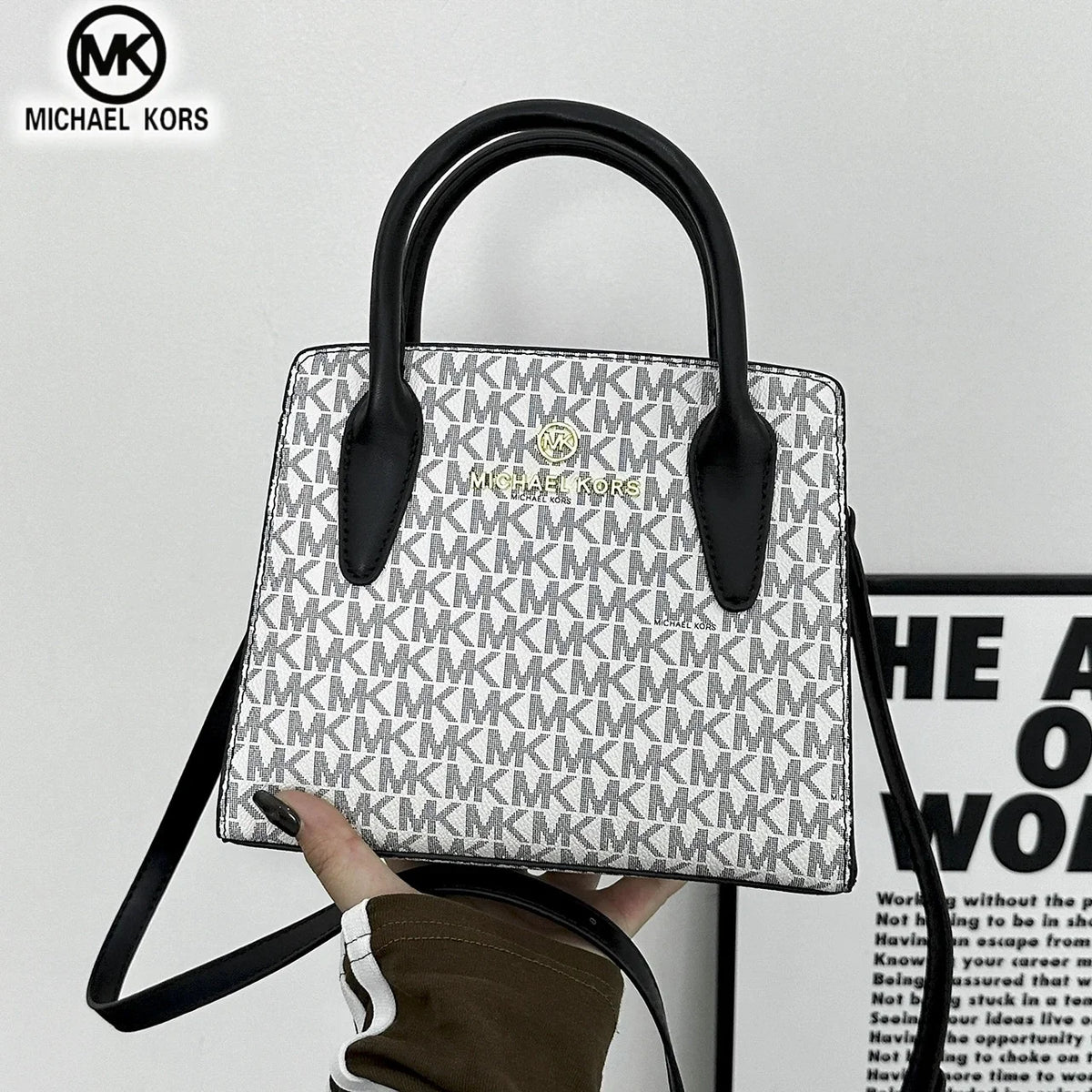 New Michael Kors Women's Fashion Casual Cross Shoulder Bag MK Handbag Business Travel Bag Multi Functional Letter Bag by FLIPSTYLEZLLC