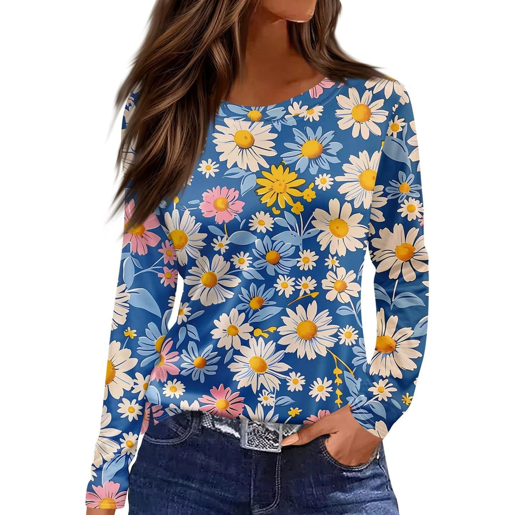 Vintage Floral Mesh Blouse – 9 Styles, S–XXXL by FitiqueFit