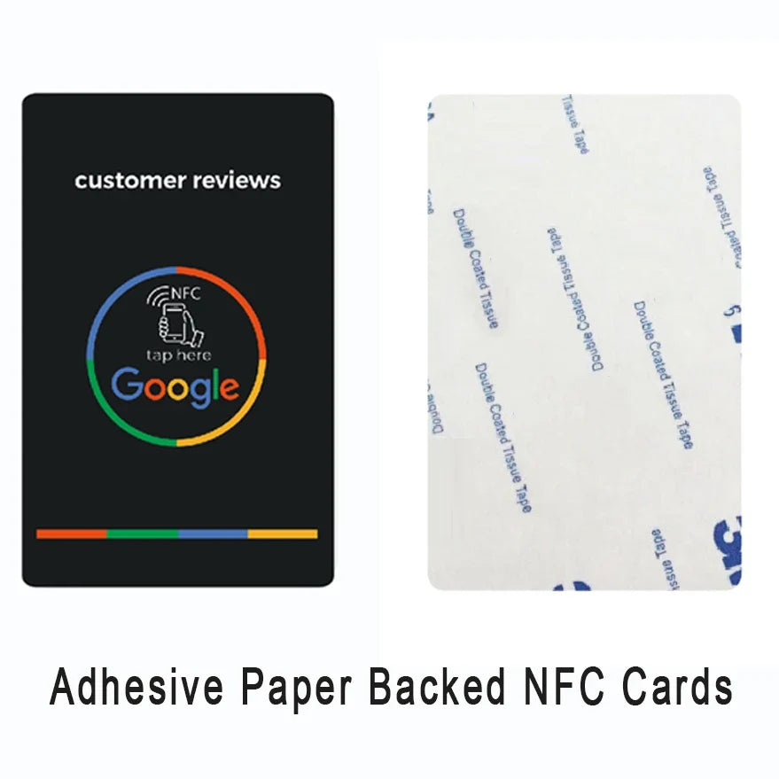 Universal NFC Cards Google Review NFC Card Increase Your Reviews PVC Material Standard Card Size by FLIPSTYLEZLLC