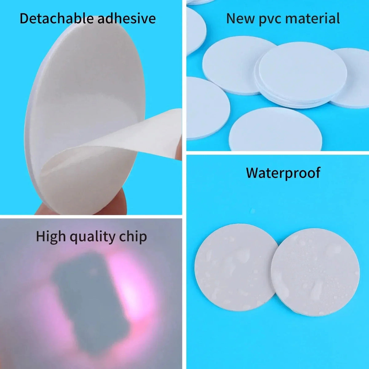 10/50pcs NFC Ntag215 Coin TAG Key 13.56mhz NTAG 215 Card Universal by FLIPSTYLEZLLC