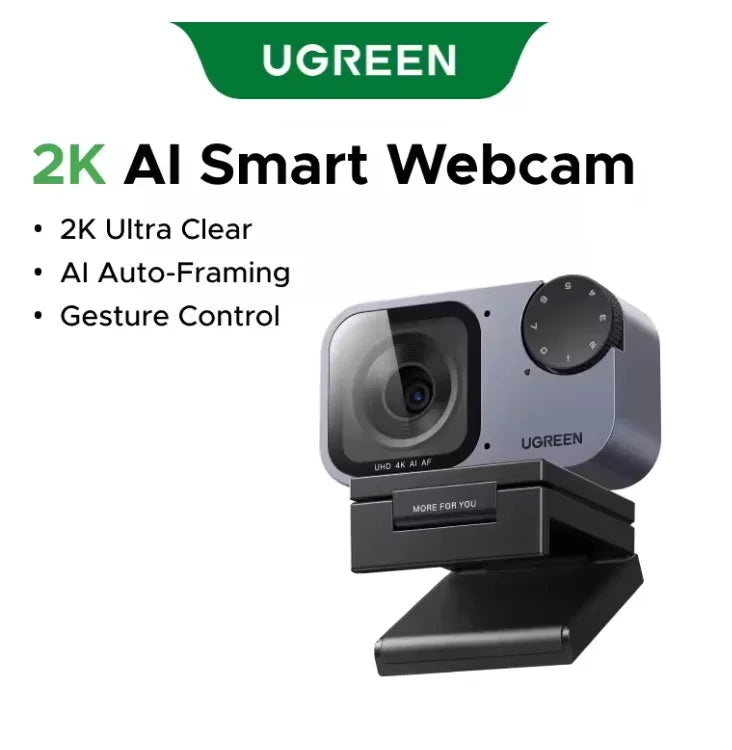 UGREEN FineCam Pro AI Smart PC 4K Webcam Auto Framing PDAF Focu Gesture Control AI Noise-Canceling Mic for Streaming Camera by FLIPSTYLEZLLC