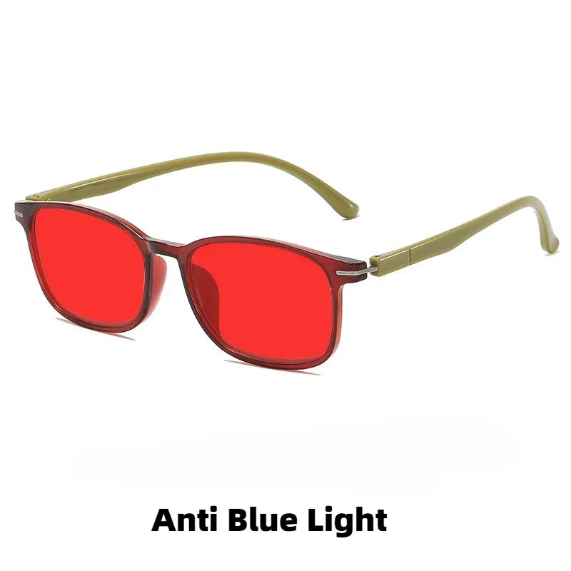 Fashionable Color Blocking Night Vision Blue Light Blocking Glasses Orange or Red Lenses for Computer Gaming Protective Eyewear by FLIPSTYLEZLLC