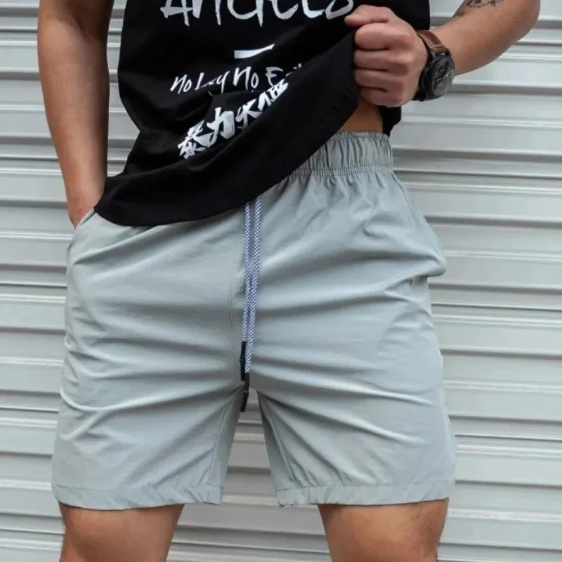 summer Men Shorts Light Weight Thin printing breathable Short Pants Fitness Men Casual Shorts Quick-drying Drawstring Shorts by FLIPSTYLEZLLC