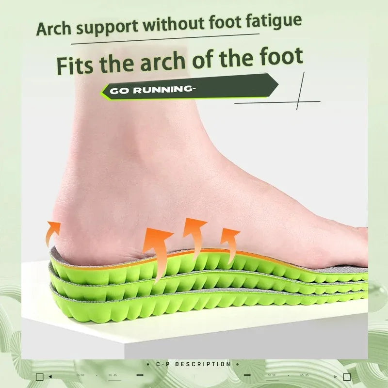 1 Pair Breathable Shock-Absorbing Insoles Men's Outdoor Sport Insoles by FLIPSTYLEZLLC