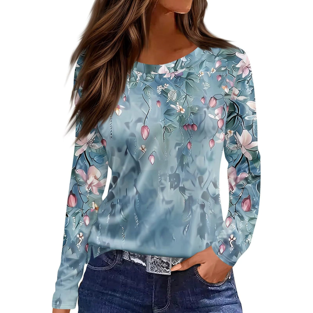 Vintage Floral Mesh Blouse – 9 Styles, S–XXXL by FitiqueFit