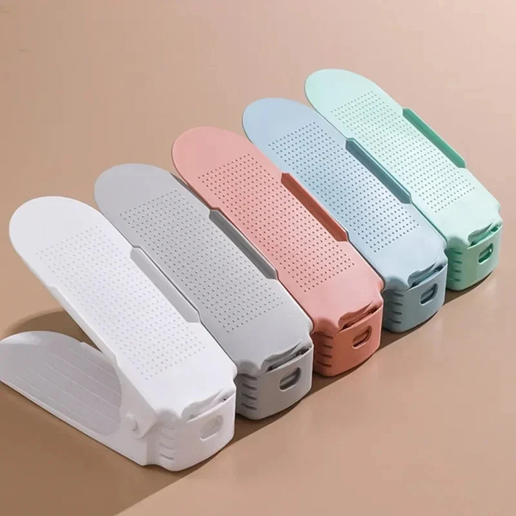 1pcs Adjustable Shoe Rack Organizer Shoe Slot Space Saver Double-layer Shoe Rack Organization Shoes Storage Rack Shoe box by FLIPSTYLEZLLC
