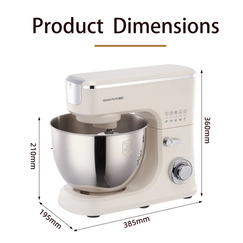 SUNATUR 8L Stand Mixer Machine 2000W Electric Kitchen Blender Household Auto Dough Kneading Egg Beating Cream All-in-One Mixer by FLIPSTYLEZLLC