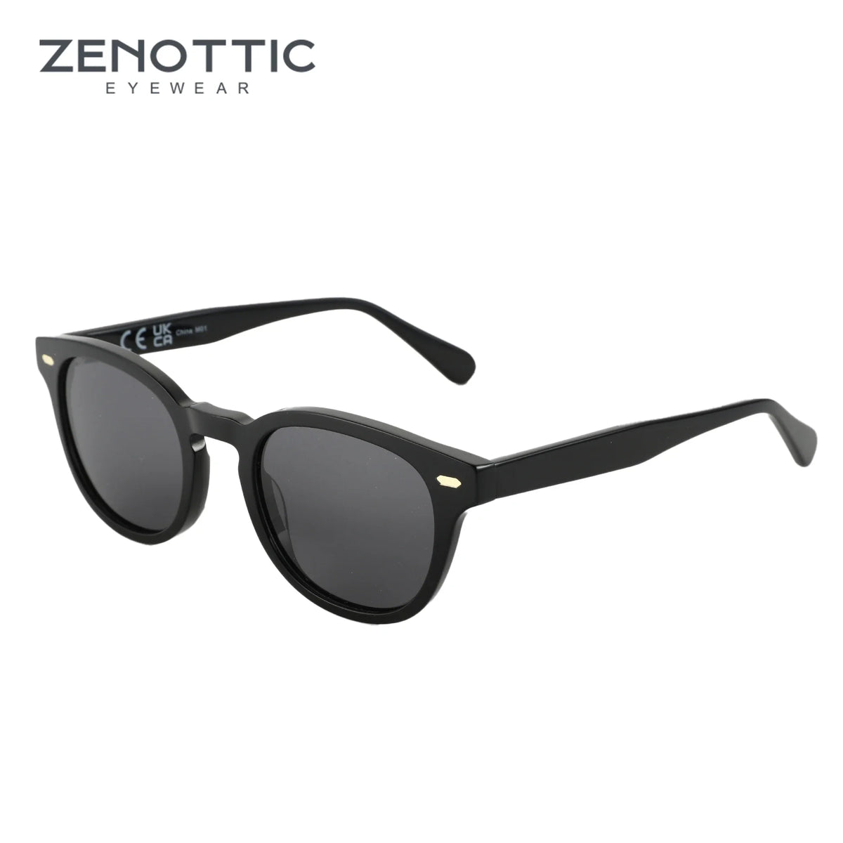 ZENOTTIC Classical High-quality Acetate Polarized Sunglasses Unisex UV400 Protection Shade Retro Round Sun Glasses ZS6211 by FLIPSTYLEZLLC