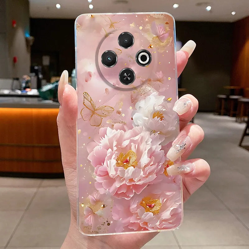 For Tecno Spark 30C Case kl5 kl5n Aesthetic Butterfly Flower Clear Soft Silicone Back Cover Techno Spark 30C Phone Case k15 k15n by FLIPSTYLEZLLC