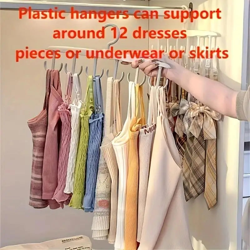 12-Hook Rotating Hanger – Space-Saving Closet Organizer for Ties by FLIPSTYLEZLLC