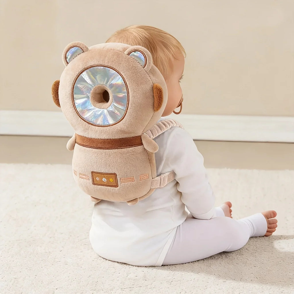 1pc Baby Head Protector Pillow - Protective Backpack, Anti-Fall Head Pillow, Adjustable Baby Head Protection Pad, Comfortable, Cute Cartoon Design, Suitable for Baby Walking and Crawling by FLIPSTYLEZLLC