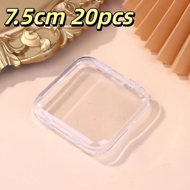 Hot！10/20PCS Press-On Nail Storage Acrylic Boxes Transparent Clear Nail Boxes Jewelry Storage Tool Accessories by FLIPSTYLEZLLC