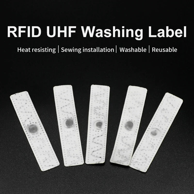 100pcs UHF RFID Tag UHF Sew Soft Textile Non-Woven Label Laundry Tag by FLIPSTYLEZLLC