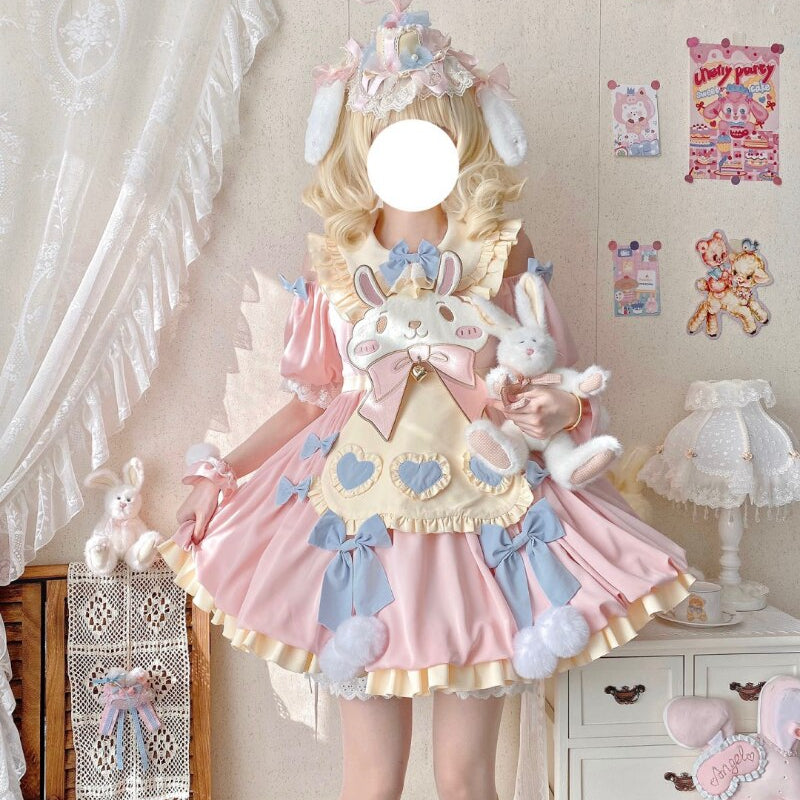 Sweet Lolita Bunny Party Dress by Kore Kawaii