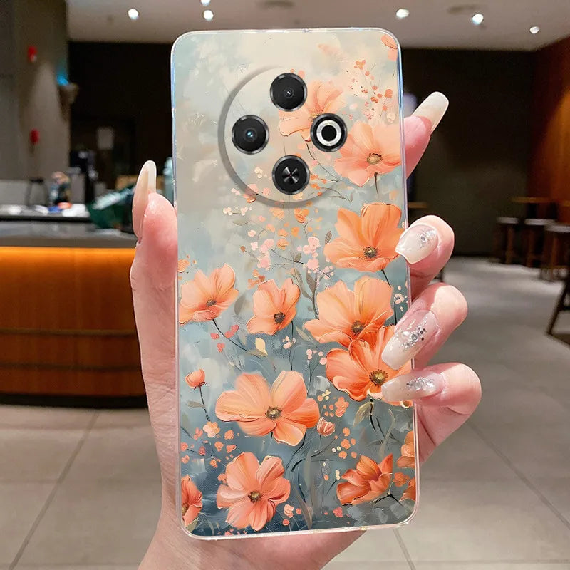 For Tecno Spark 30C Case kl5 kl5n Aesthetic Butterfly Flower Clear Soft Silicone Back Cover Techno Spark 30C Phone Case k15 k15n by FLIPSTYLEZLLC