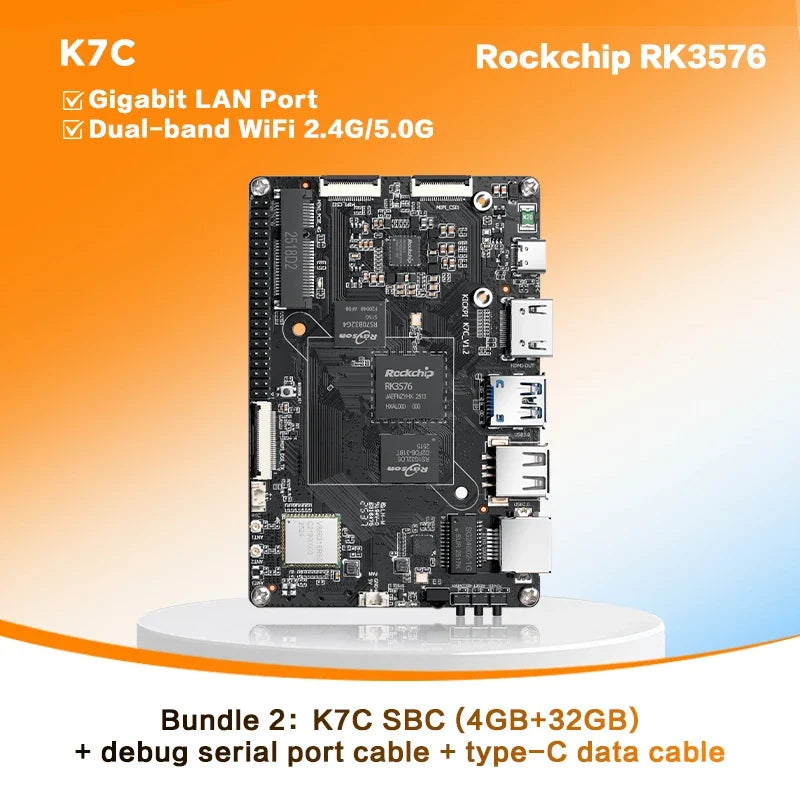 KICKPI K7C Single Board Computer,Rockchip RK3576 Development Board Android Debian Ubuntu OS for Internet of Things, Smart Home by FLIPSTYLEZLLC