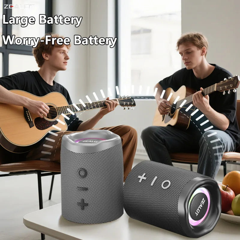ZEALOT-M5 Magnetic Bluetooth Speaker, 2-in-1 Portable Mini Speaker with Power Bank, Macaron Colors, Dual Channel by FLIPSTYLEZLLC