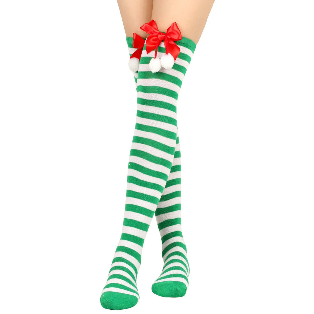 Knee High Christmas Stockings by Kore Kawaii