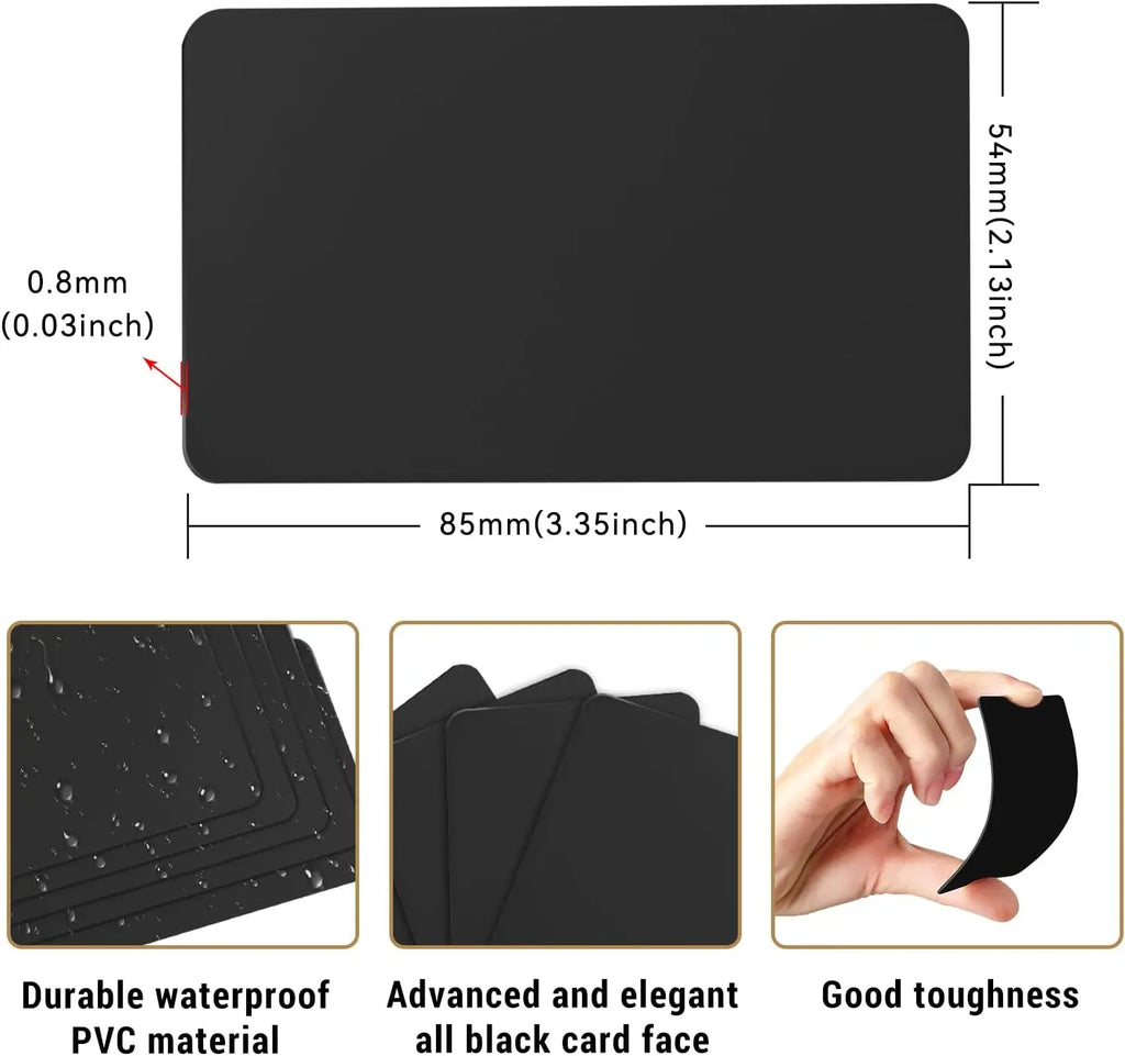 5/10 Rewritable NFC Cards Black NFC Tags NFC Business Card NFC 215 Cards NFC Ntag215 Cards Blank NFC Cards Rewritabl 504 Bytes by FLIPSTYLEZLLC