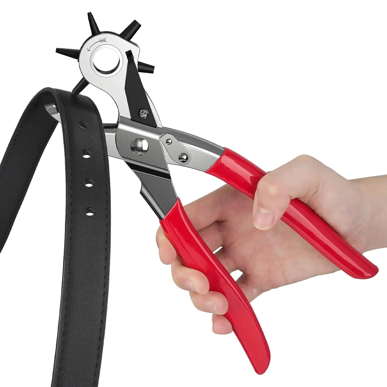 Leather Punch, 6-Size Rotating Belt Hand Hole Punch, Multi-Size Home by AliExpress