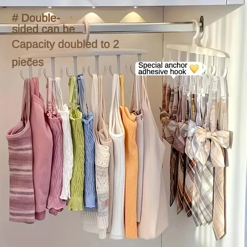 12-Hook Rotating Hanger – Space-Saving Closet Organizer for Ties by FLIPSTYLEZLLC