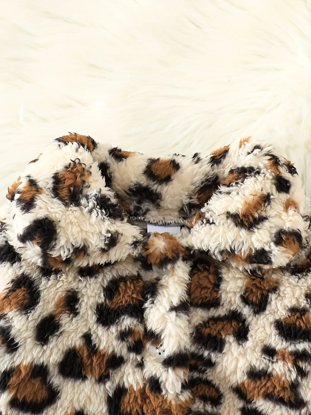 Toddler Baby Girl Leopard Faux Fur Jacket & Corduroy Flared Pants Set by FLIPSTYLEZLLC