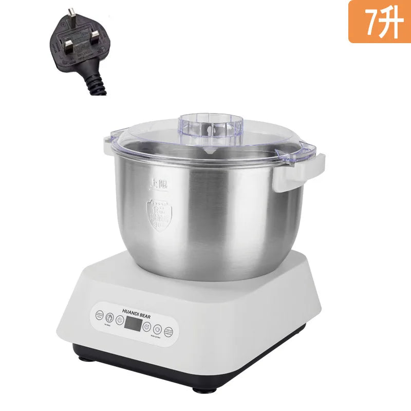 Automatic Dough Kneading Machine Constant Temperature Fermentation Proofing Multifunctional Commercial Stand Mixer 7L White by FLIPSTYLEZLLC