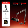 MAONO PD100W Wireless USB Dynamic Microphone Cardioid Microphone One-Touch Mute Noise Reduction RGB for PC Gaming Live Streaming by FLIPSTYLEZLLC