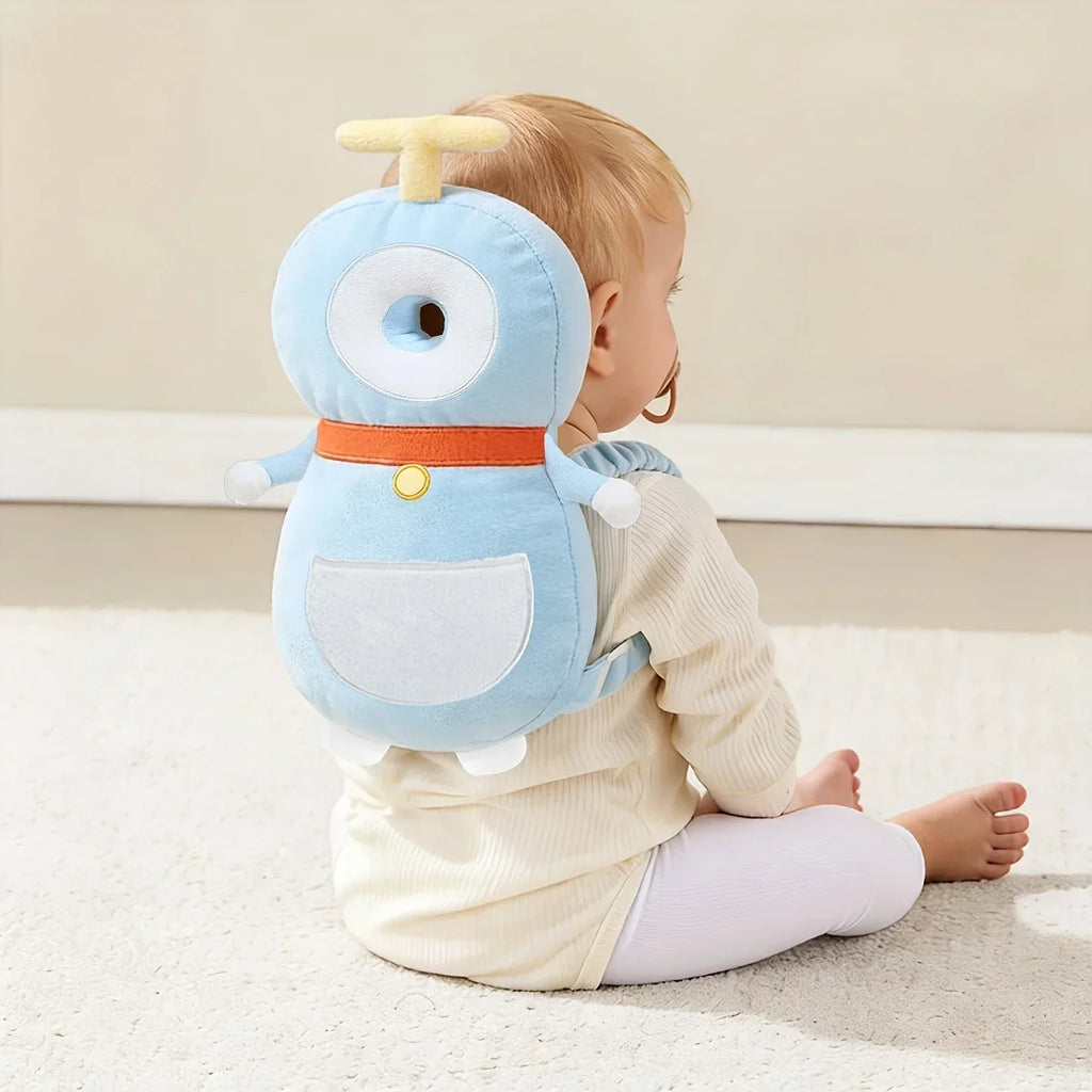 1pc Baby Head Protector Pillow - Protective Backpack, Anti-Fall Head Pillow, Adjustable Baby Head Protection Pad, Comfortable, Cute Cartoon Design, Suitable for Baby Walking and Crawling by FLIPSTYLEZLLC