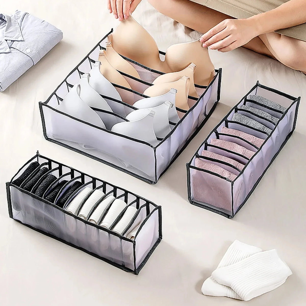 Jeans Organization Storage Box Closet Organizer Clothing Organization System Drawer Organizers Cabinet Pants Storage Organizer by FLIPSTYLEZLLC