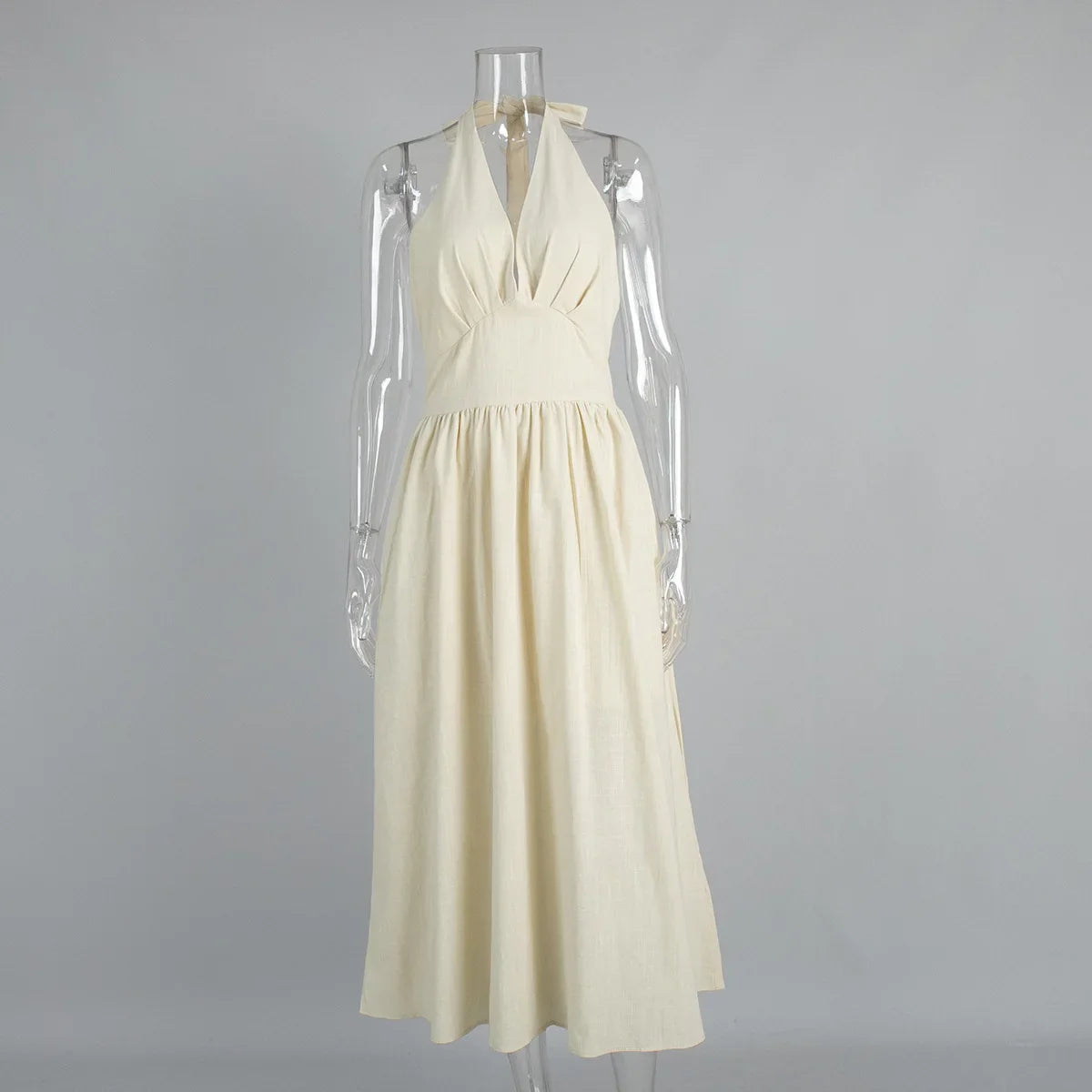 2025 New Women Summer Cotton Long Dress Sleeveless Sexy V-Neck Boho Maxi Dress Loose Style Long Dress Vestidos Clothes by Urban Fashion Icon